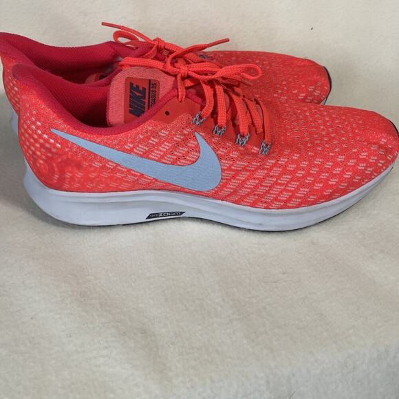 Nike Air Zoom Pegasus 35 Bright Crimson/Ice Blue-Sail 942855-600 Men’s 10 1/2 - Picture 4 of 9